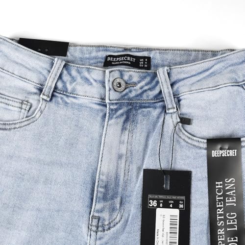 Deepsecret Women's Stretch Jeans Straight Leg Flexibility & Durability3