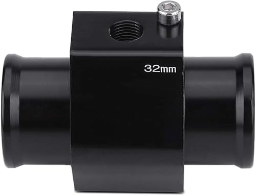 Miniatura 8 de ANGGREK Adaptador de medidor de manguera de tubo de conexión de temperatura del agua del automóvil, medidor de temperatura de agua de aluminio,