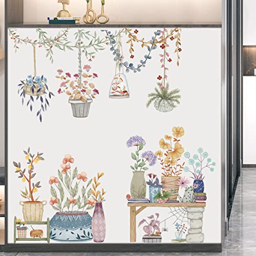 Vinilos decorativos para pared con macetas y plantas 2 piezas miniatura 4