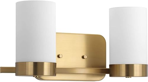 Progress Lighting P300021-109 Elevate Baño de dos luces, Bronce