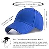 HGDGears Plain Baseball Cap Snapback for Men- Classic 6 Panel Adjustable Sport Casual Sun Visor Hat (Blue) #3