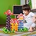 PicassoTiles Construction Building Chips Block 300 Piece Set Interlocking Plastic Disc STEM Learning Toy Creative Education Child Brain Development Play for Toddler Kids Boys Girls Ages 3 & Up PTF300