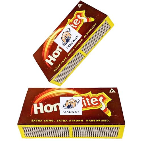 Image of Matchboxes - Pack of 10 Boxes, Total 2100 Matchsticks, Wooden, Unflavored, Stick Type Matchsticks home lit Boxes