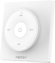 LIGHTEU, Miboxer 2.4GHz Panel Remote Control with Magnetic Holder, Color Temperature, Brightness Dimmable for CCT Bulbs and Controller, K2
