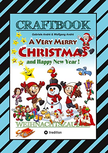 CRAFTBOOK - ZAUBERHAFTE WEIHNACHTSGESCHICHTE - MALBUCH - BASTELBUCH - SPIELEBUCH - KREATIVES ZEICHNE