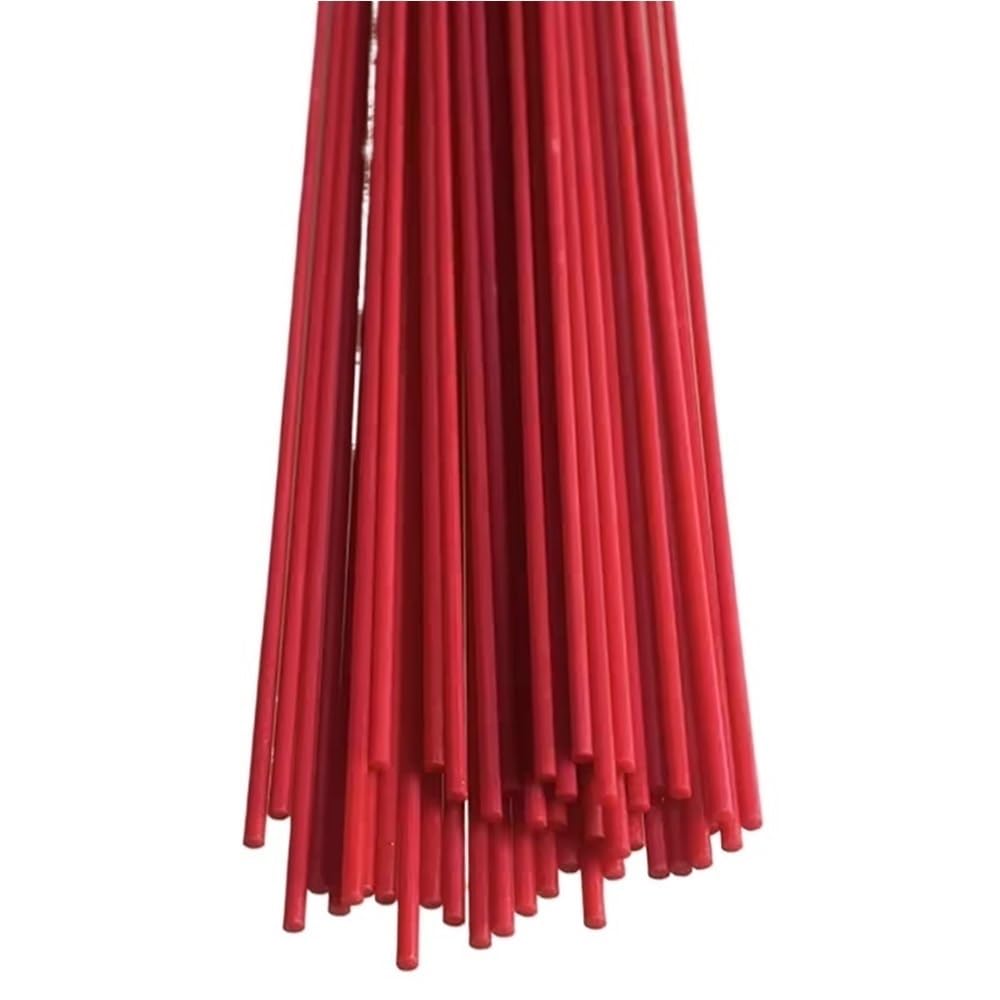 Barra de fibra de vidrio 10 varillas rojas de fibra vidrio sólida 4/6/8/12 mm diámetro x 500 longitud, compuestas flexibles alta estabilidad(10x500mm)