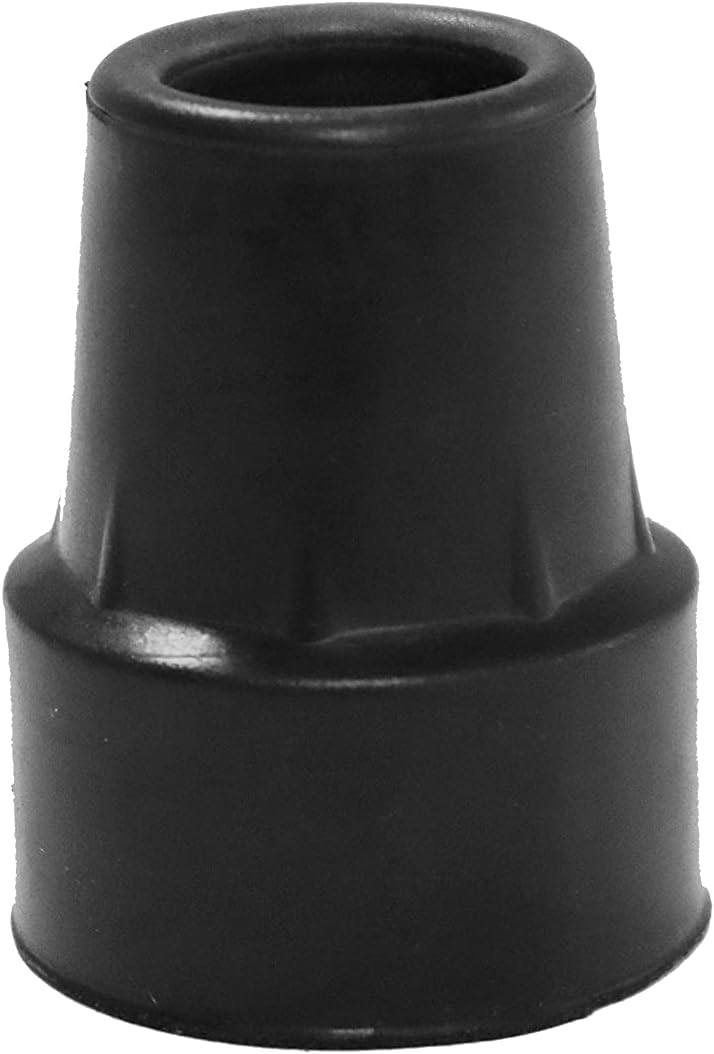 PEPE Mobility Embouts pour Béquille et Canne de Marche en Caoutchouc Antidérapant (x4, Tubes 21 à 22 mm), Embouts Médicaux de Remplacement