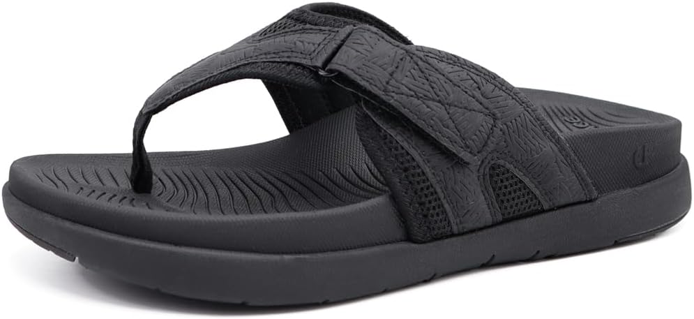 COFACE Men's Slide Sandals Comfortable Summer Sandals for Men with Cork Footbed