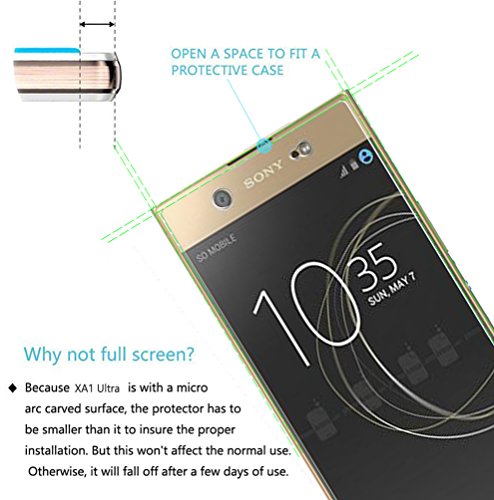 2 Stück - Sony Xperia XA1 Panzerglas Schutzfolie