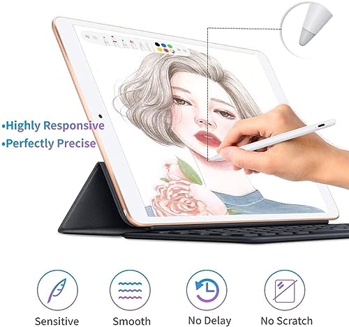 Image of GADGETSWEAR Stylus Pen for Android, iPhone, iPad, Tablet & Smartphones - High Precision Fine Point Disc Tip, Type-C Charging, Long Battery - Universal Touch Screen Pen for Pro Drawing & Writing, White