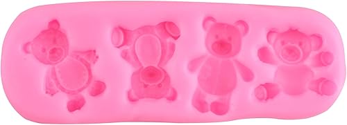 Miniatura 8 de ZiXiang Molde de silicona para oso para el día de San Valentín, molde de dulce de oso lindo molde de bola, perla, semiesfera, moldes de chocolate