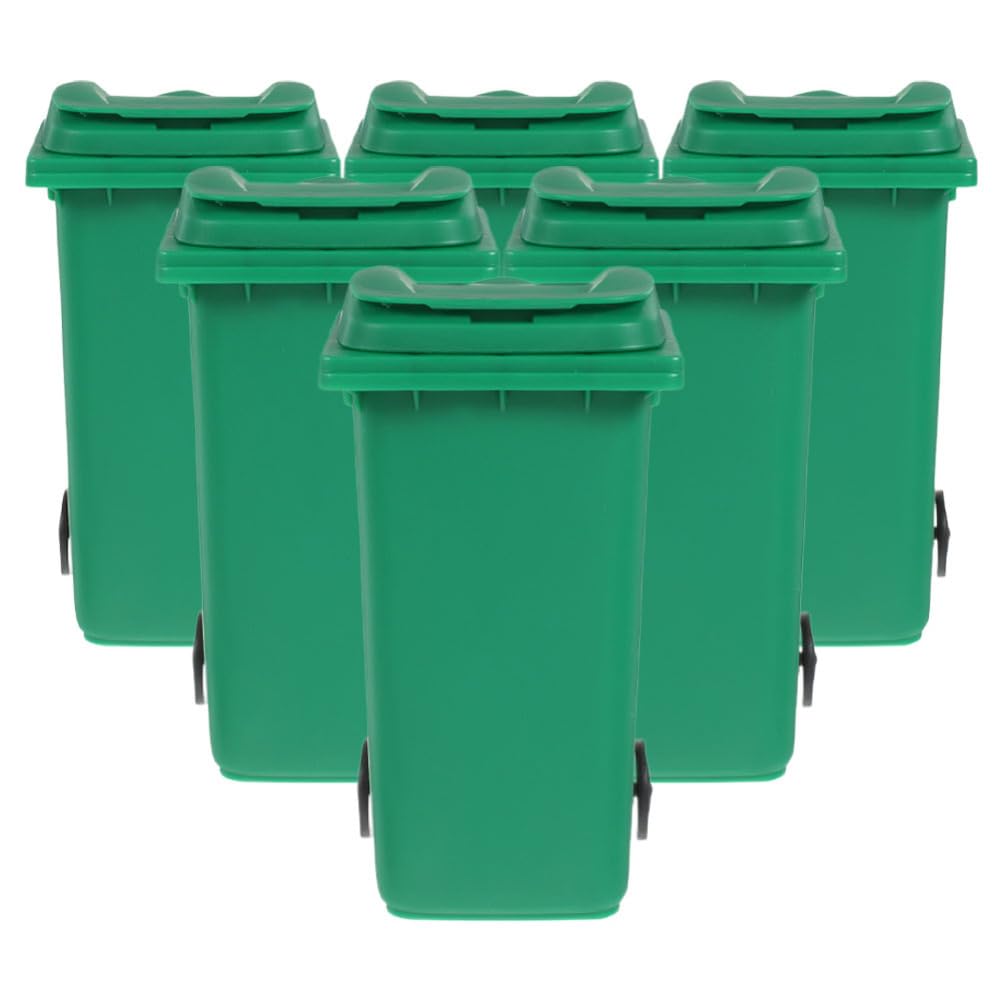Poubelle de bureau lot de 6 seaux à déchets et petites corbeilles de table