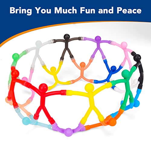 Trymag Man Fridge Magnets, 20Pcs Refrigerator Magnets, Funny Magnetic People Mini Flexible Humanoid Colorful Magnetic Toy For Kids, Adults, Whiteboard, Office, School Decoration #TOP2