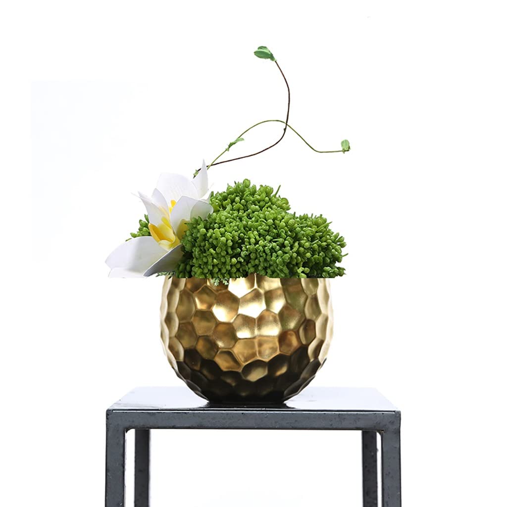 Árbol bonsái Artificial pequeño, simulación de bonsái, hoja de tuya, planta Verde, Dispositivo de Flores doradas, hogar, Sala de estar, oficina, escritorio, adornos pequeños en Mac
