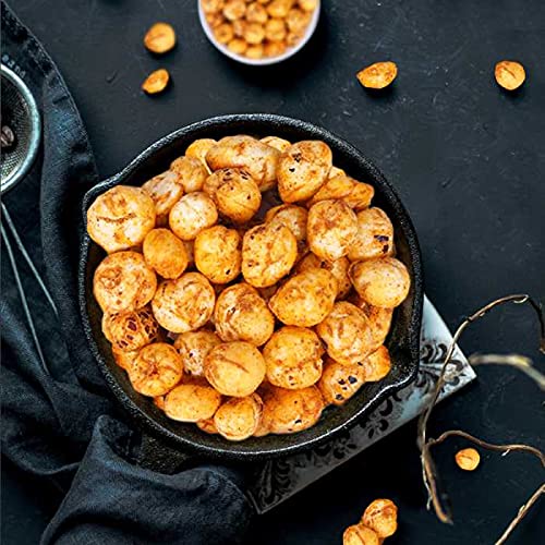 Evolve Gift Hamper Roasted Phool Makhana Combo, Healthy Foxnuts Snacks for Kids, Adults | Fiber Rich, Gluten Free |Cheese, Pudina, Sriracha, Tomato, Salt Pepper - Pack of 5, 60g Each 3