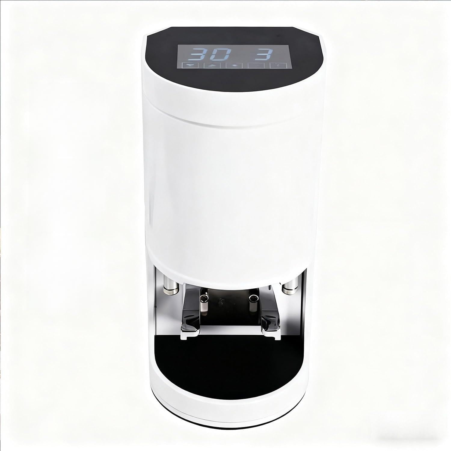 Estación Apisonamiento Espresso 58 mm prensador Ajustable 5-30 kg,prensador Profundidad Ajustable para Prensa Espresso,prensador portafiltro 58 mm para cafeterías,diseño fácil Limpiar White