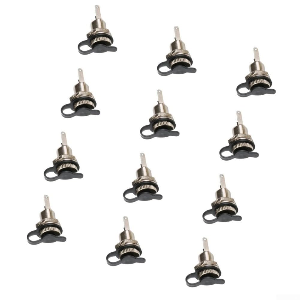 12x Conector DC 5.5mm Jack Hembra con Tapa Impermeable(DC-099 5.5*2.1)
