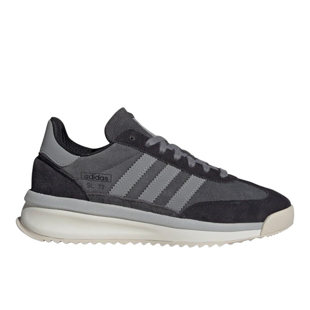 adidas Mens Sl 72 Rtn Lace Up Sneakers Shoes Casual - Black, Grey - Size 6 M