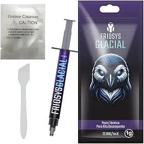 Pasta Térmica Friosys Glacial 12.8w/mk 1g Seringa de Alto Desempenho