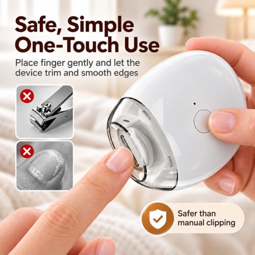 Image of Electric Nail Clipper and Grinder with USB-C Rechargeable Battery
