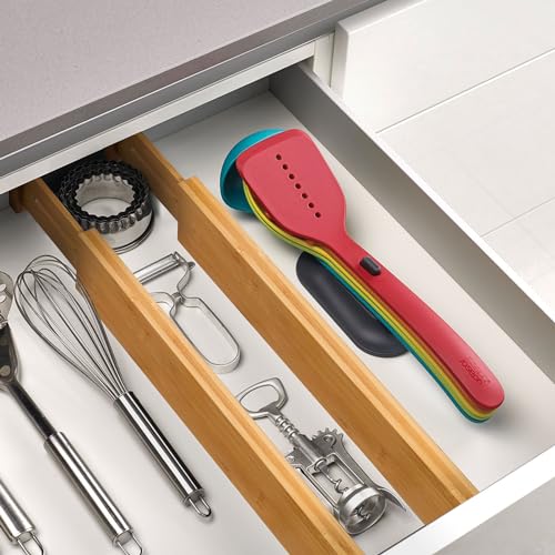 VaeFae 6-Pack Bamboo Drawer Dividers – Adjustable 14"-19.1" (Fits 15"-18" Drawers ONLY), Spring-Loaded Expandable Organizer for Kitchen, Bedroom, Office & Bathroom, MUST MEASURE Before Purchase - Image 5