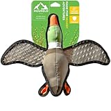 HOUND2O Plush Outdoor Toys for Dogs | Flying Duck | Fun Hunting Themed Durable Dog Toy with Playful Chuckler