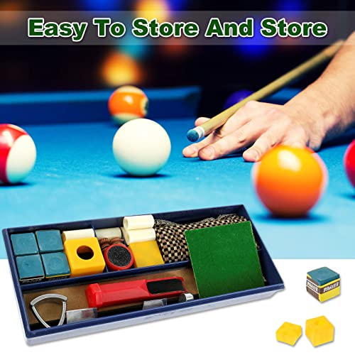 image for ZzgeBdy Billiard Cue Repair Kit Professional Portable Billiard Cue Tip