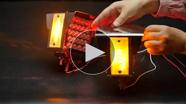 Amazon.com: Partsam Double Face Square LED Fender Pedestal