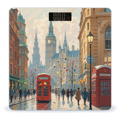 Báscula digital de baño London Impression, alta precisión miniatura 1