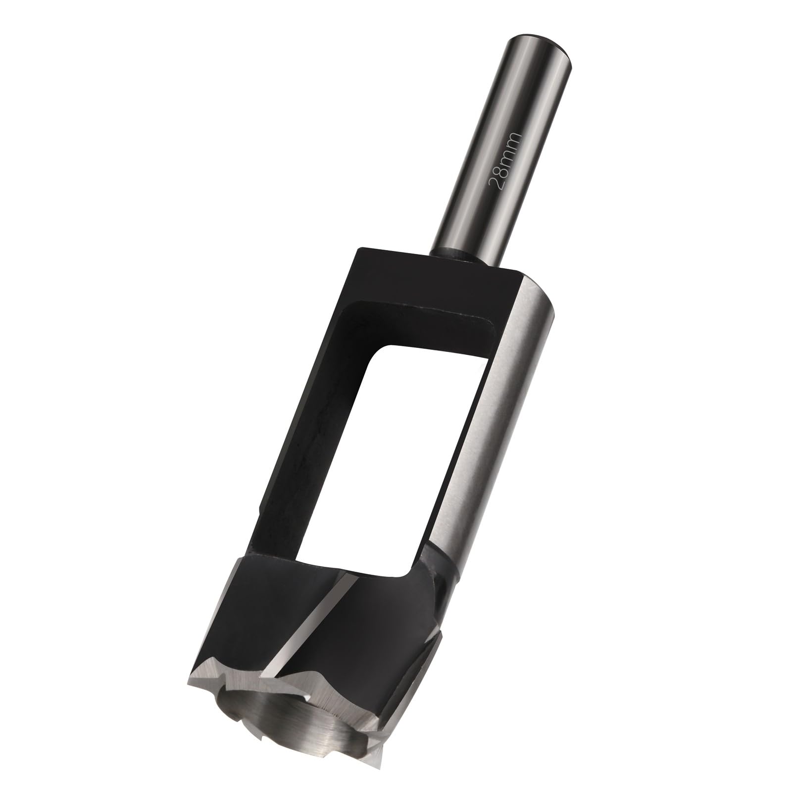 Vearter 28mm Wood Plug Cutter Dowel Maker, Round Shank Carbon Steel Claw & Tapered Drill Bit, Cork Drill Bit for Woodworking Furniture Making