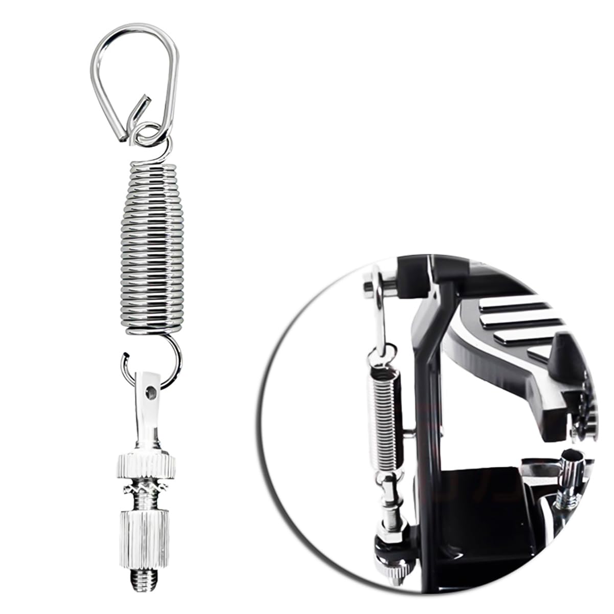 Battente Per Doppio Pedale Grancassa - 2 Pezzi Acciaio Inox Con Testa In Feltro 180mm