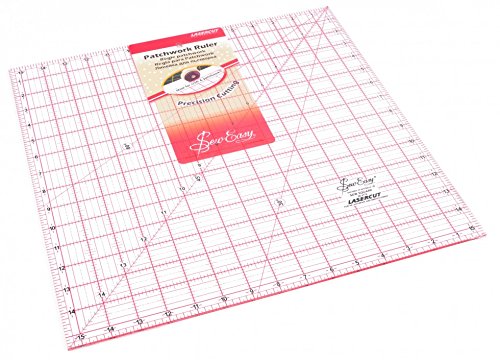 Règle patchwork carrée acrylique haute densité Sew Easy 15-1/2 pouces
