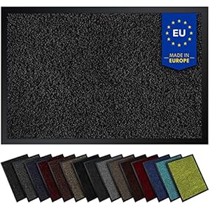 Gentle North Hochwertige Fußmatte anthrazit 40×60 groß für Innen & Außen – Schmutzfangmatte rutschfest, waschbar…
