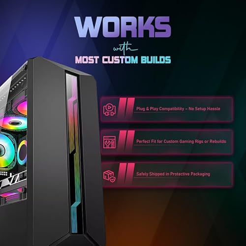 XYRAMAX Gaming PC Tower for Gamers - Intel Core i5 3 Gen, 8GB Ram, 128GB SSD, 1TB HDD, GT 1030 2GB Graphic Card - Prebuilt Gaming Desktop Tower With Cooling Fans for Stream, Edit & Multitask - Image 5