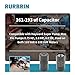 RURBRIN 161-193uf Motor Start Capacitor 110-125VAC 50/60 Hz Compatible with Hayward Super Pump, Max Flo Pump 0.75 HP, 1.0 HP, 1.5 HP, Suitable for 110/220 Volt (2PC)