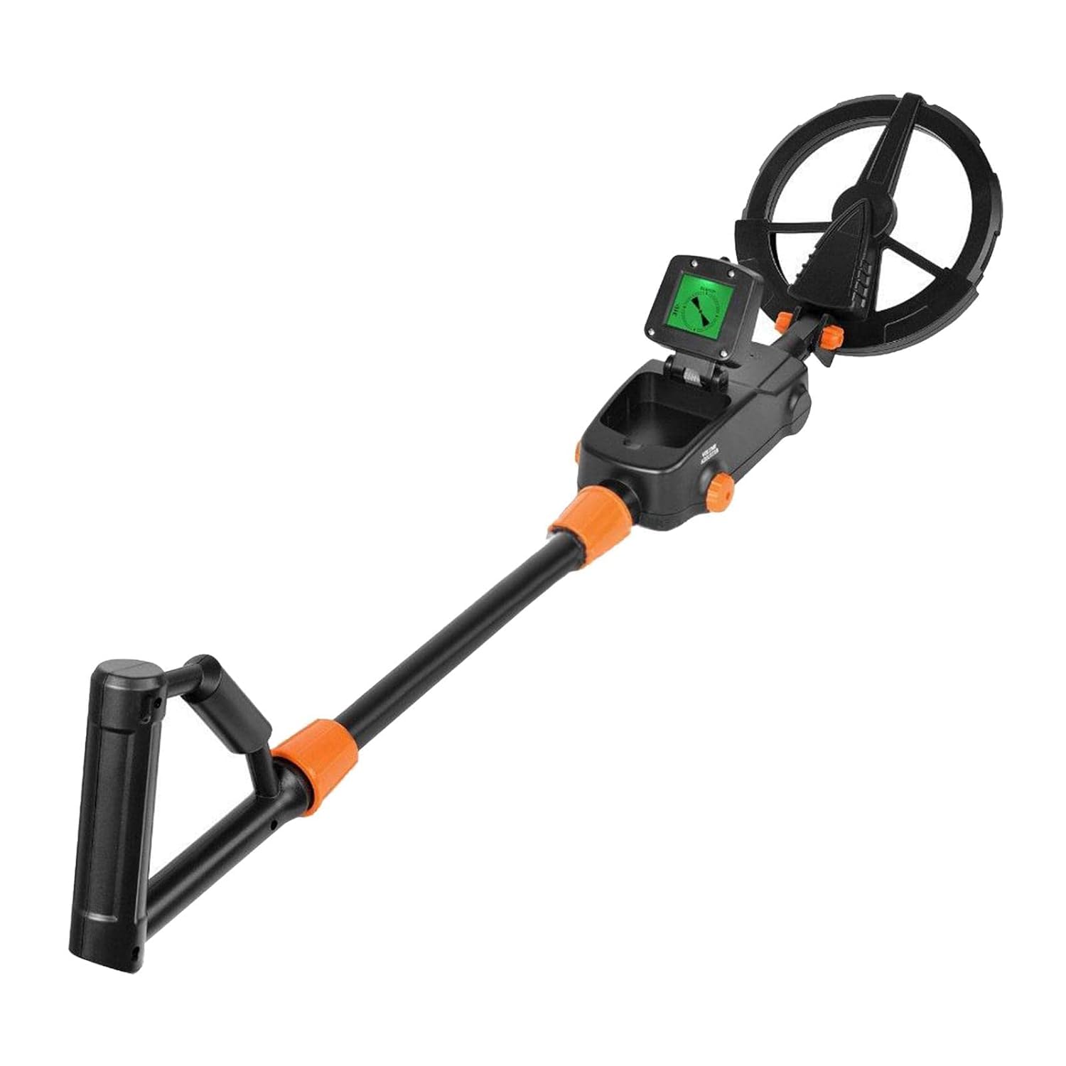 Metal Detector Gold Digger Finder Deep Sensitive Light Hunter w/LCD Display Control Panel, All Metal Mode, LCD Display, Adjustable Angle