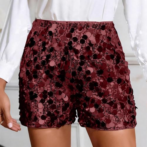 Short a paillette femme sequin brillant hot pants elastique