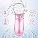 Electric Facial Cleansing Brush, Skin Spin face Brush for Deep Cleaning, Gentle Exfoliating, Blackhead Removing, Pearl Pink, Battery Operated