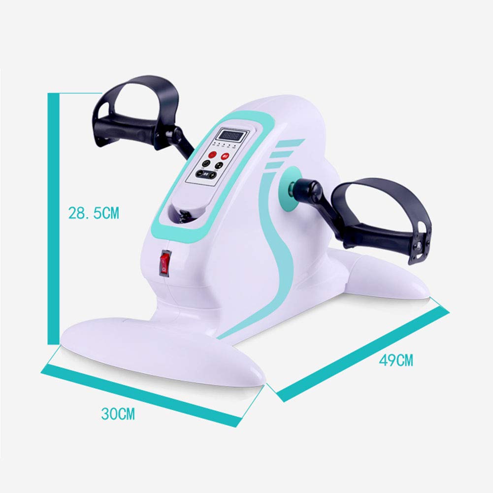Pedaliera elettrica Cyclette Portatile per Esercizi di Fitness con Display LCD Ginocchio, Braccio e Gamba, Macchina per Esercizi ambulante, Attrezzatura per Riabilitazione Fitness Regolabile per anz