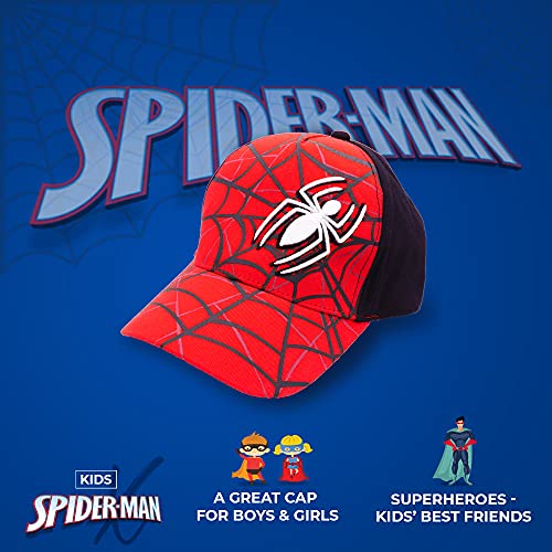 Marvel Spiderman Hat For Boys, Breathable Spiderman Baseball Cap For Toddlers, Boys Ages 3-9 #TOP2