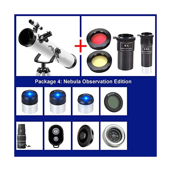 114mm Astronomisches Teleskop, Refraktor Teleskop Für Kinder, Teleskop Geeignet Für Kinder, Telescope Für Erwachsene… – Bild 3
