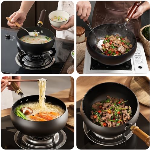 Wok de hierro fundido japonés 9.5 pulgadas miniatura 7