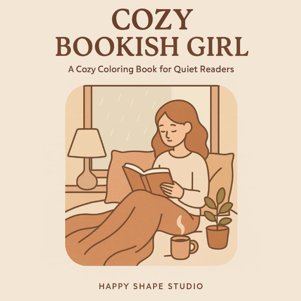 Cozy Bookish Girl: A Relaxing Coloring Book for Quiet Readers and Cozy Moments: 40 Calm and Comforting Reading Scenes for Book Lovers, Introverts, and Self‑Care Evenings (COZY BOOKISH UNIVERSE)