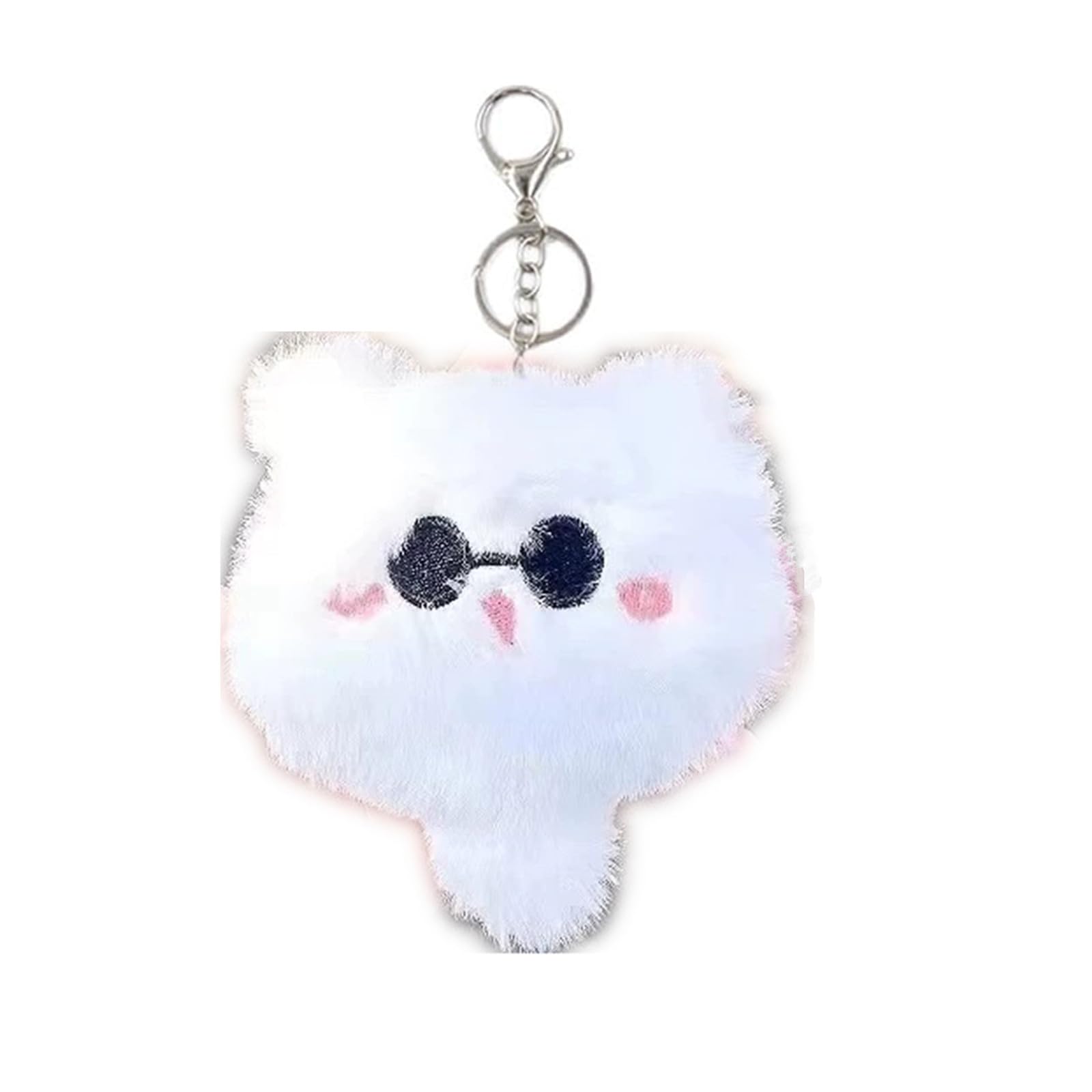 Portachiavi In Peluche Gatto Anime - Cuscino Morbido Con Adesivi, Accessorio Cosplay Per Borsa O Zaino