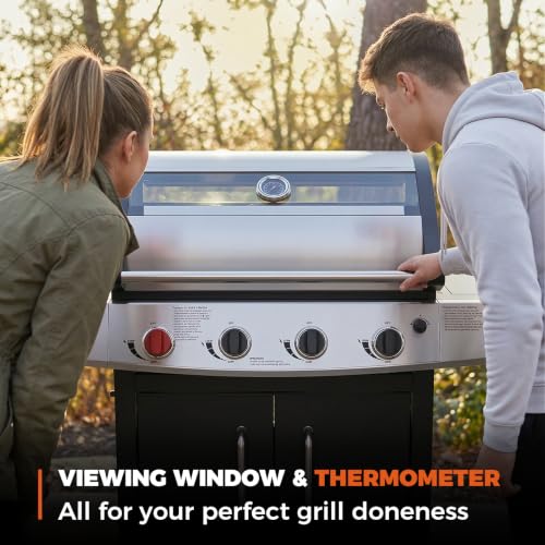Image of Gas Grill, Outdoor Propane Grill, Gas BBQ Grill Barbecue Grills 5-Burner