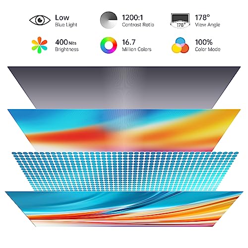 Image of VILVA 4K Portable Monitor, 15.6'' IPS 3840x2160 UHD Computer Monitor, 100% Adobe RGB Gaming Monitor USB C HDMI Portable Travel Display w /Speakers Smart Cover for Laptop Xbox PS4 Switch Phone Mac
