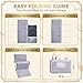 Large Portable Diaper Changing Pad - Waterproof Foldable Baby Travel Changing Mat with Storage Pockets & Wipes Bag, Lightweight, One-Hand Fold, Crossbody Strap for Parents,Infant Travel Station Kit