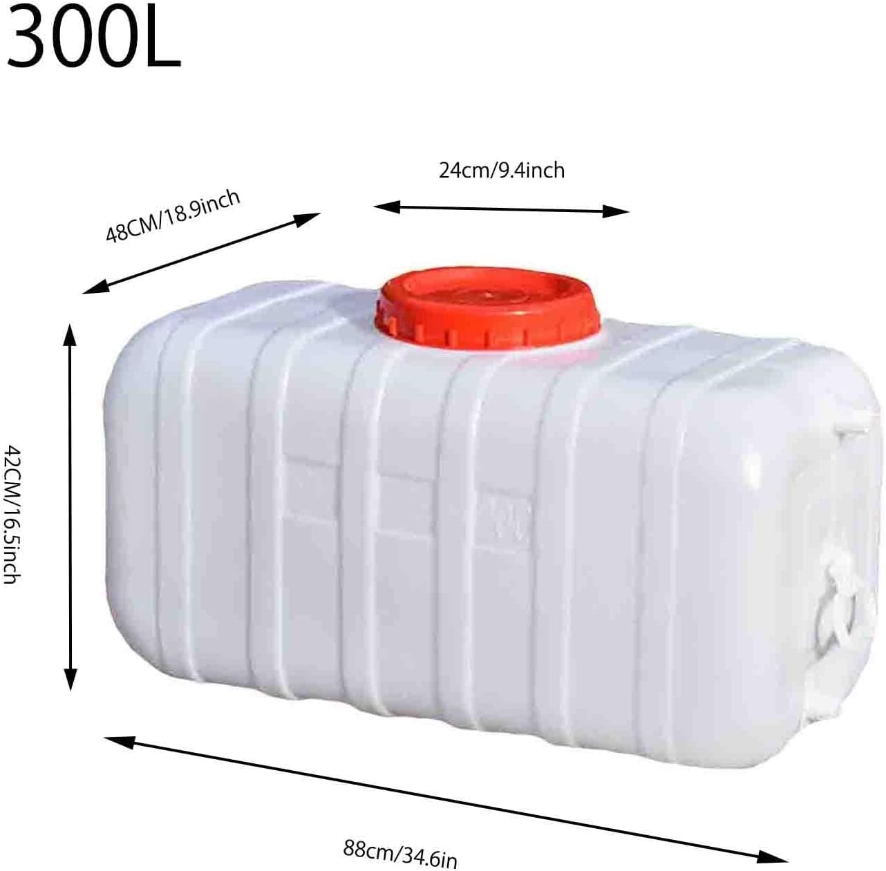 Tanque Almacenamiento Agua Rectangular Plástico Contenedor Almacenamiento Agua Purificada Grado Alimenticio Adecuado Exteriores