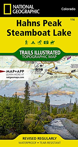 Hahns Peak, Steamboat Lake Map (National Geographic Trails Illustrated Map, 116)