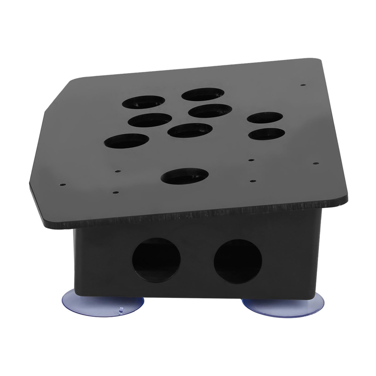 Lazmin112 Joystick Pannello Acrilico, Pannello Acrilico Nero Fai-da-Te e Set di Ricambio per custodie inclinate per Gioco